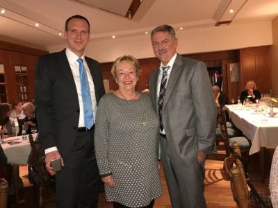 FU-Vorsitzende Uschi Kltzke mit BM Dr.Jan Heinisch und Volker Beck (1.Beigeordneter Stadt H\\\'haus)