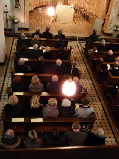 Begrung mit Orgelklngen von Hartmut Weidt und Bernd Liffers